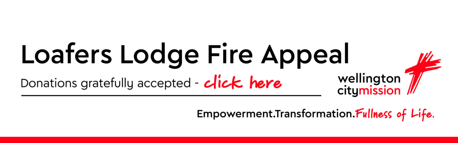Loafers Lodge Fire Appeal – Landing Page